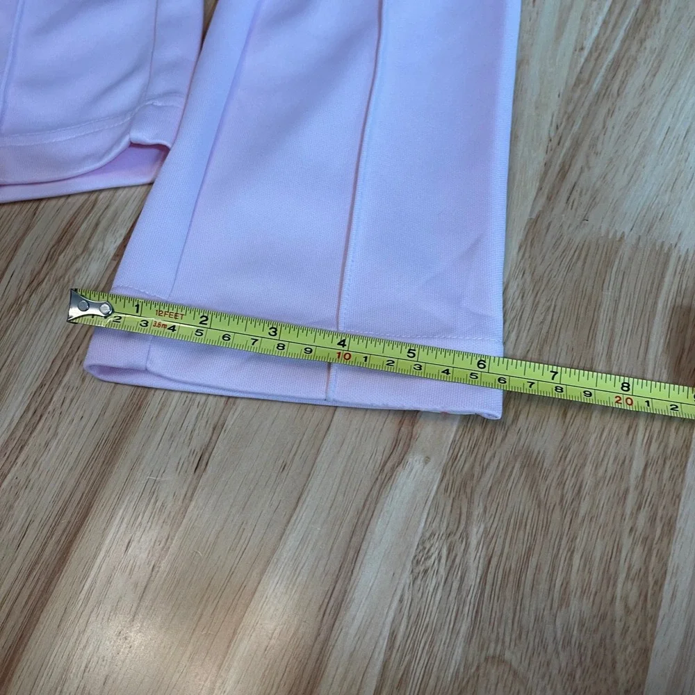 Nike‎ Women Pink Floral Embroidered Swoosh Track Pants XS Cropped Activewear
